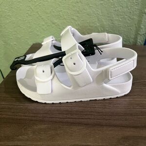 Wonder Nation Kids' White Sandals